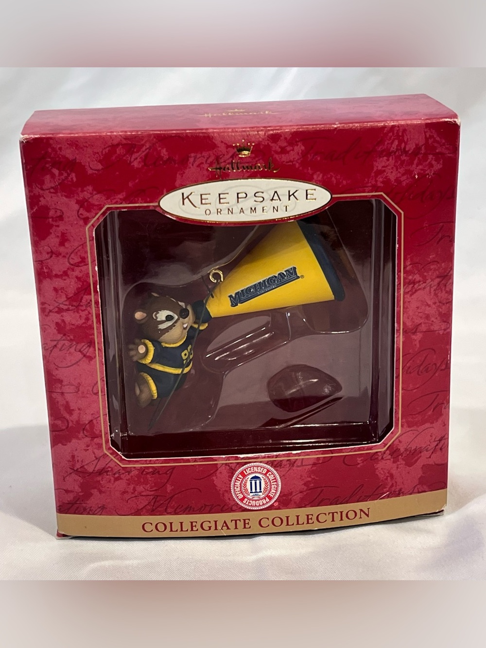 Hallmark 1999 Michigan Wolverines Keepsake Ornament Collegiate Holiday QSR2457